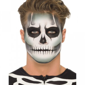 Skeleton Make Up Set für Fasching & Halloween