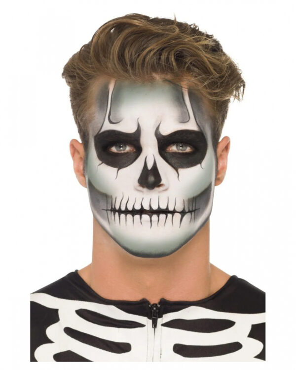 Skeleton Make Up Set für Fasching & Halloween