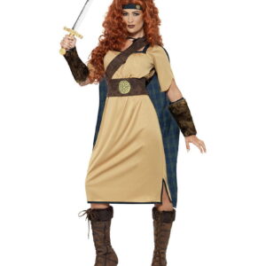 Wikinger Kriegerin Damenkostüm   Mittelalterliches Kostüm  S