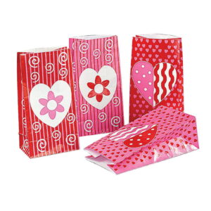 Valentinstag Papiertüten 12 Stück   Geschenktüten für