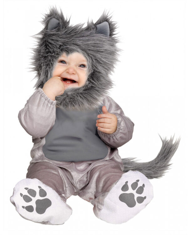Süßer Wolf Kleinkinderkostüm  Karneval Baby Kostüm XS
