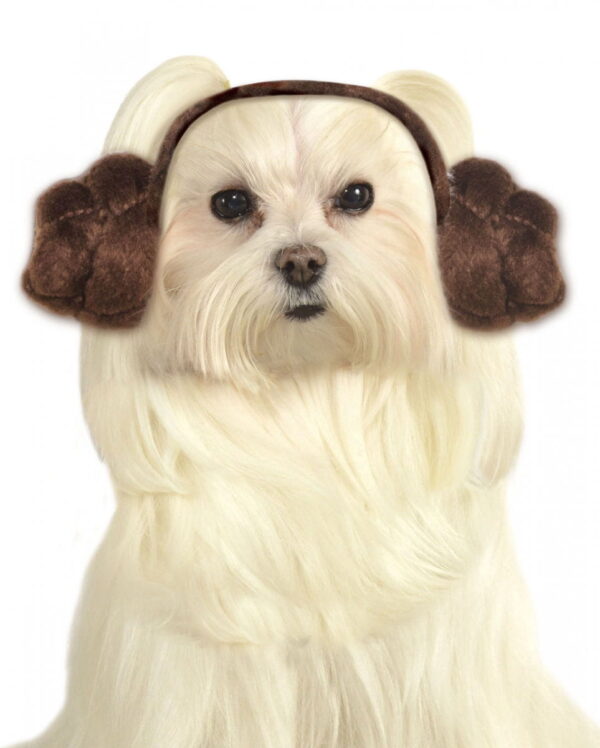 Hunde Haarreif Prinzessin Leia für Star Wars Fans M/L