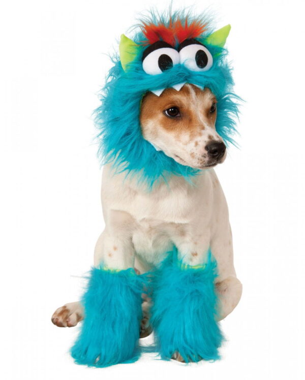 Hundekostüm blaues Monster für dein Haustier L