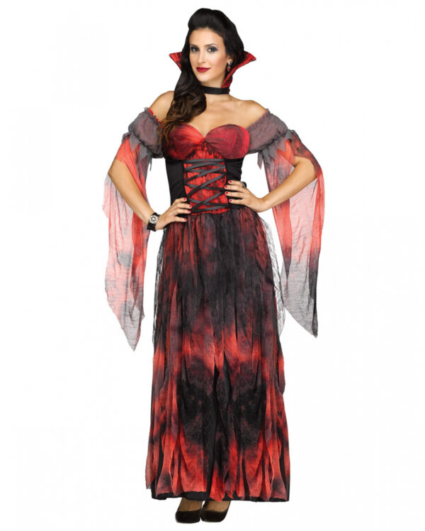 Kostüm Vampir Gräfin für Halloween M/L