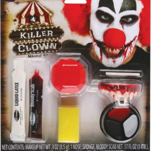 Killer Clown Schminkset 9-tlg. gruselig✓ kaufen!