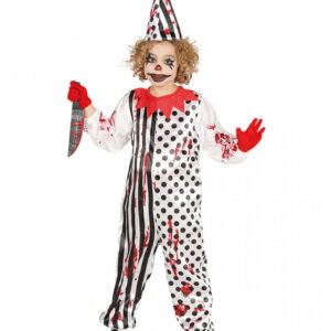 Killer-Clown Kinderkostüm für Halloween L