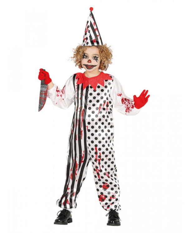 Killer-Clown Kinderkostüm für Halloween L