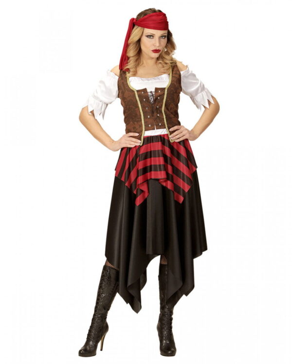 Mutige Piratin Kostüm für Damen 2XL
