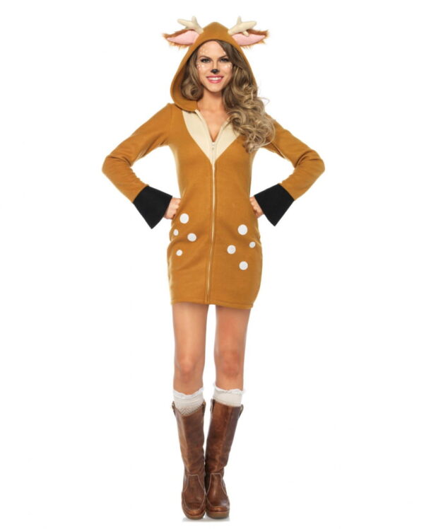 Bambi Reh Kostüm für Damen  für Fasching XL/XXL