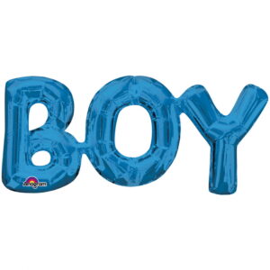 Blauer Schriftzug Boy Folienballon ❤ Geschenkidee