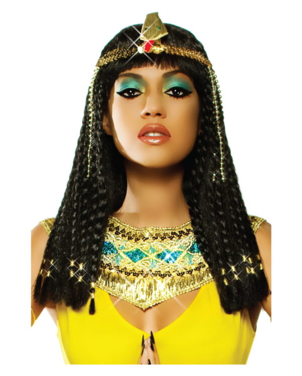 Kleopatra Zopf Perücke Deluxe für Karneval