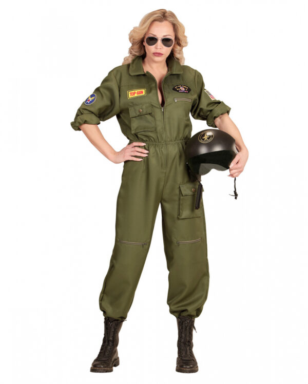 Kampfjet Pilotin Frauen Kostüm  Berufskostüme XL