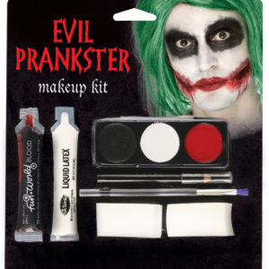 Böser Harlekin Make-up Kit   Schminkset für Grusel Clown