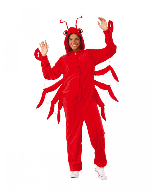 Lobster Plüsch Onesie als Tier Kostüm ★ L/XL
