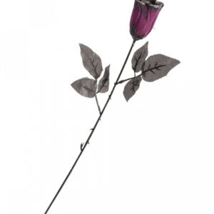 Violette Gothic Rose mit Glitzer  Kostümzubehör