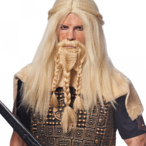 Vikinger Perücke mit Bart Blond bestellen ✩