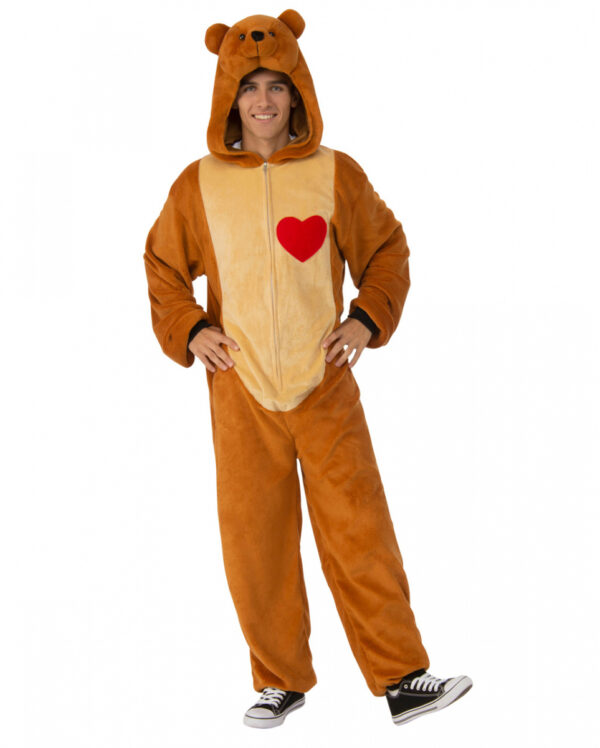 Teddybär Kostüm mit Herz Unisex für Karneval L-XL