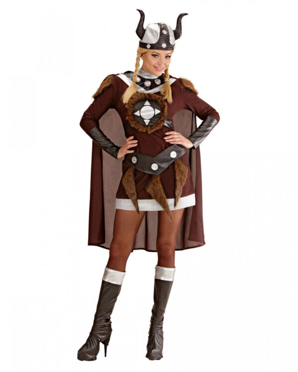Wikinger Walküre Viktoria Kostüm für Halloween M