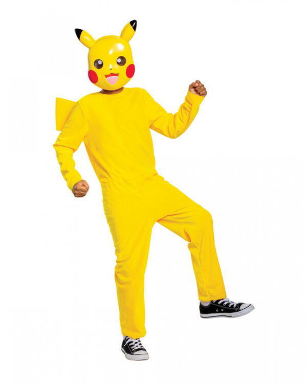 Pikachu Kostüm & Maske für Kinder kaufen M 7-8 Jahre
