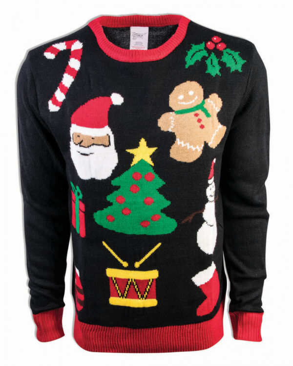 X-Mas Motive Weihnachtspulli als Christmas Sweater S