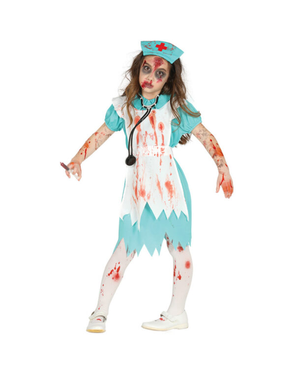 Blutige Zombie Krankenschwester Kinder Kostüm ? 10-12 Jahre