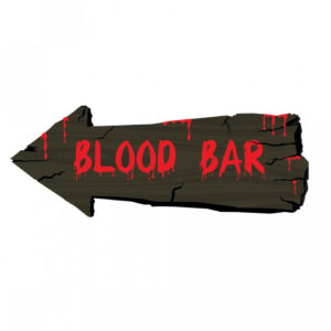 Blood Bar Halloween Wandschild als ? Deko
