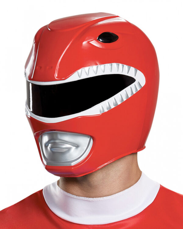 Roter Power Ranger Helm für Fasching