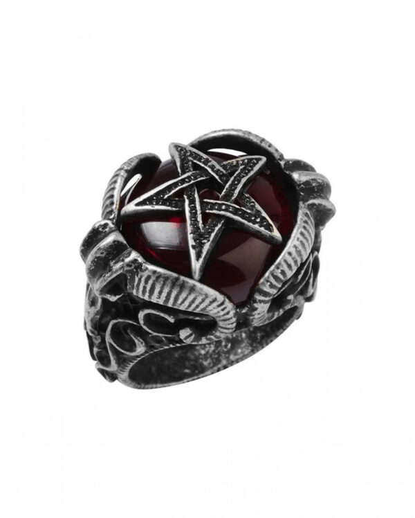 Zeke Pentagram Ring KILLSTAR als Gotik Schmuck 19 mm (US Size 9)