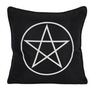 Pentagramm Dekokissen 35cm ★ Gothic Deko