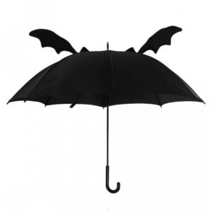 Schwarzer Fledermaus Regenschirm mit Flügeln ◆