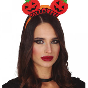 Kürbis Halloween Haarreif mit LED Kostüm-Accessoire