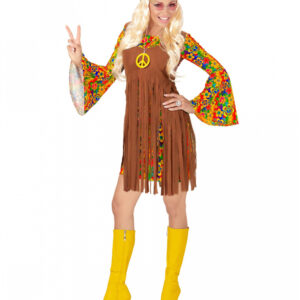 Flower Power Hippie Girl Kostümkleid für Damen XXL