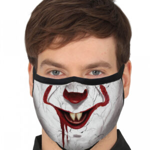 Horror-Clown 3-lagige Community Maske kaufen