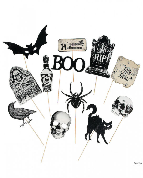 Antike Halloween Photo Sticks 12 St. online kaufen