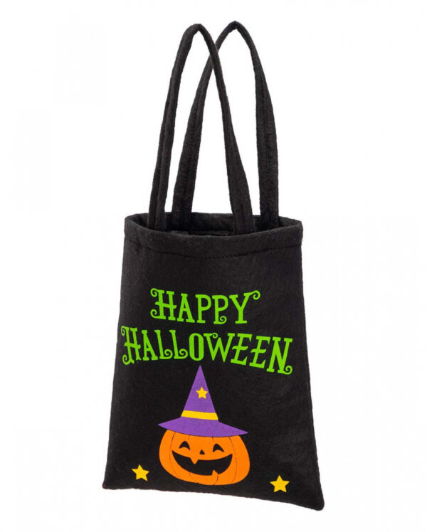 Happy Halloween Tasche mit Kürbismotiv für ?