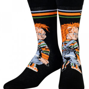 Mörderpuppe Chucky Socken schwarz ➔ Geschenkartikel