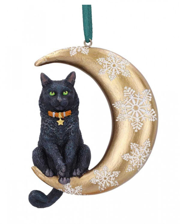 Mond-Katze Weihnachtskugel 9cm ordern ★