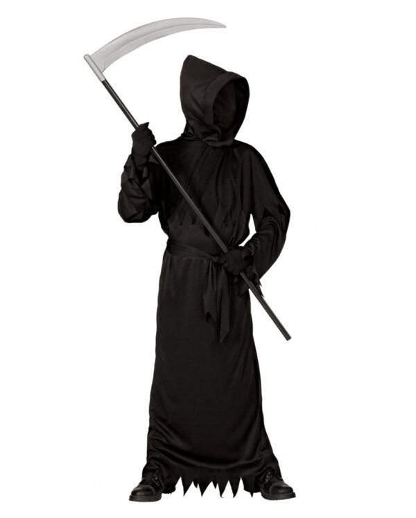 Schwarzes Phantom Reaper Kinderkostüm für Fasching L / 158