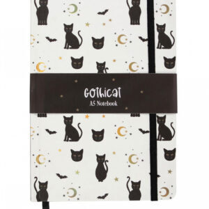 Gothicat Tagebuch A5 Geschenk für Katzen Fans