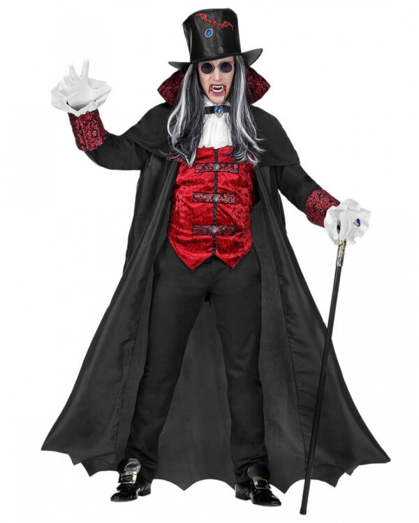Edler Vampir Graf Kostüm für Halloween & Fasching! XXL