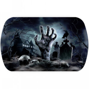 Zombie Friedhof Halloween Tablett  Halloween Deko ?