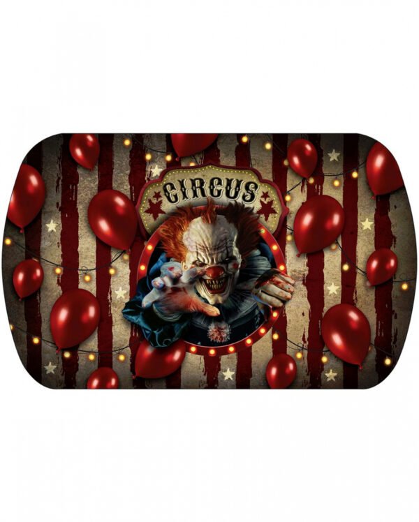 Horror Clown Zirkus Halloween Tablett fürs Buffet