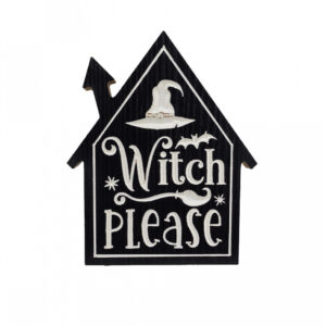 Witch Please Halloween Aufsteller 20cm ★