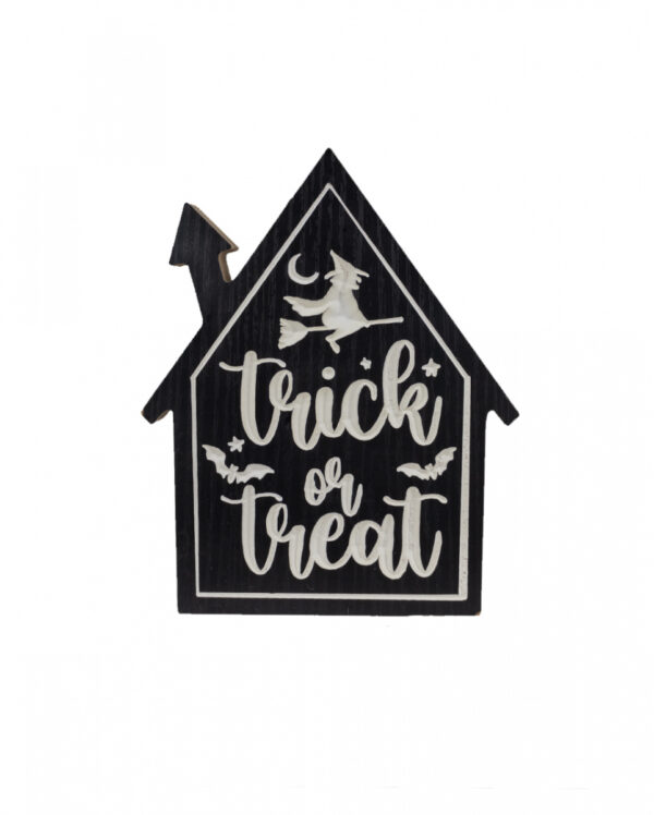 Trick or Treat Halloween Aufsteller 20cm  Tischdekoration