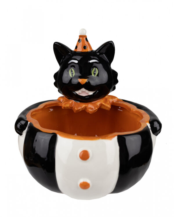 Vintage Süßigkeiten Schale Halloween Katze ordern ★