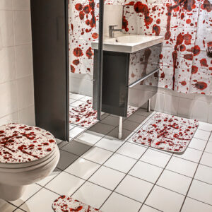 Blutiges Badezimmer Set 4-teilig online kaufen ?