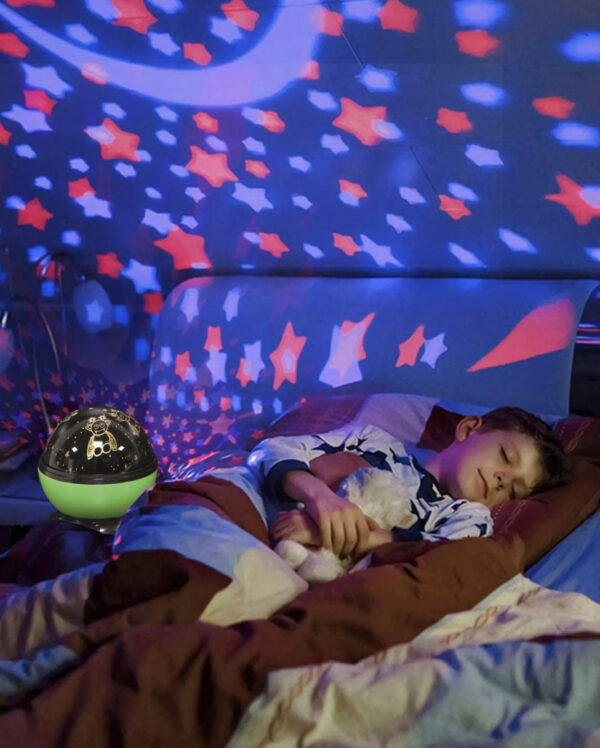 Nachtlicht Projektor mit Multicolor Monster Motiv 14cm ✯