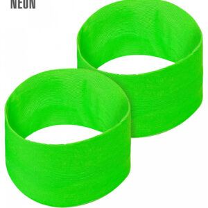 Neongrünes 80er Jahre Schweißarmband 2 Stück ➤
