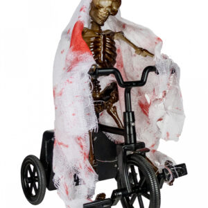 Animatronic Skelett auf Dreirad mit Licht & Sound  Halloween Deko