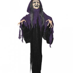 Runzlige Hexe Hängefigur 100cm Halloween Deko Figur